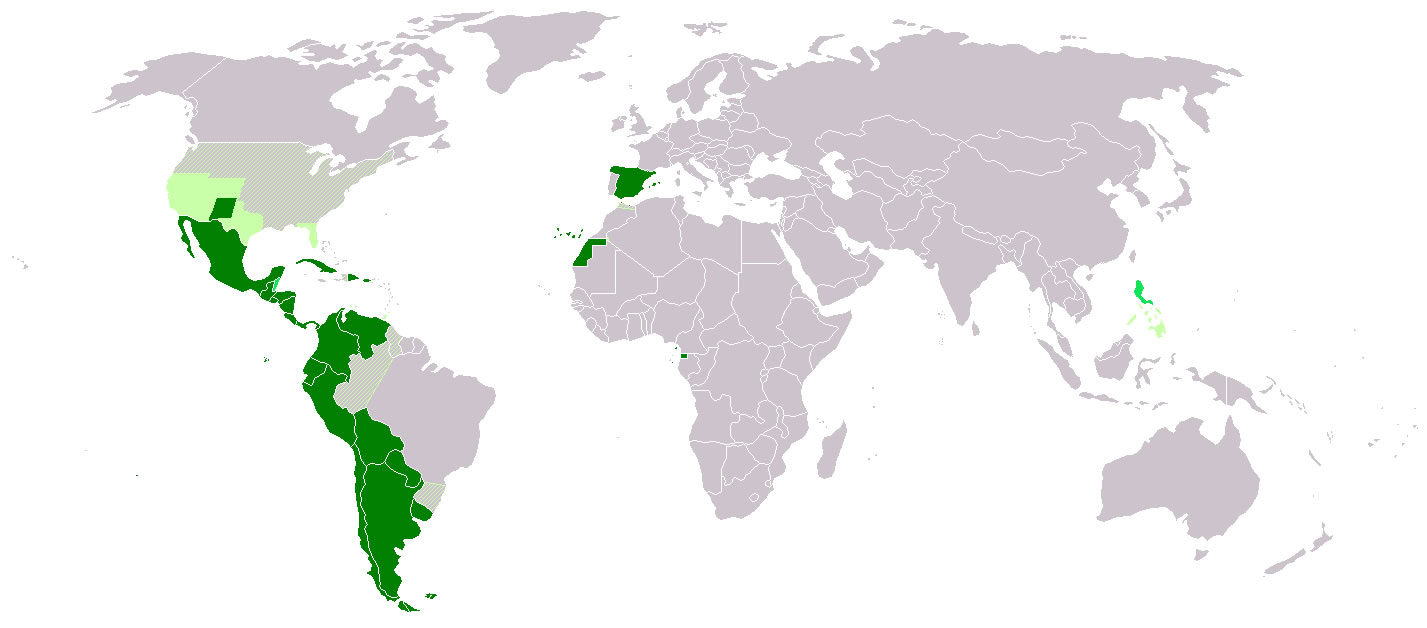 Countries where Spanish is spoken